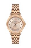 Ferrucci Rosegold Çelik Su Geçirmez Şık Kadın Kol Saat