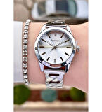 Ferrucci Yeni Sezon Çelik Şık Kadın Kol Saati+Bileklik Hediye