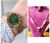 Ferrucci Yeni Sezon Çelik Kadın Kol Saati Şık Çelik Kolye Hediye