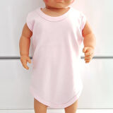 Pembe Sade Alttan Çıt-çıtlı Askılı Badi Zıbın