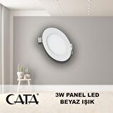 CATA 3W Sıva Altı Led Panel Spot Beyaz Işık CT-5144