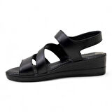 Mammamia D24YS-1815 Hakiki Deri Kadın Sandalet