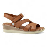 Mammamia D24YS-1815 Hakiki Deri Kadın Sandalet