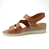 Mammamia D24YS-1815 Hakiki Deri Kadın Sandalet