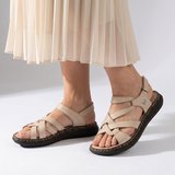 Mammamia D26YS-2740 Hakiki Deri Kadın Sandalet