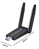 Kablosuz WiFi USB3.0  adaptörü 1300Mbps  Dual Band 2.4G 5Ghz kablosuz WiFi anten USB Ethernet ağ kartı
