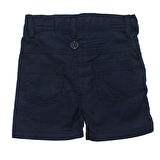 Erkek Çocuk Beyaz Gömlekli Lacivert Şortlu Papyonlu Takım