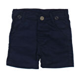 Erkek Çocuk Beyaz Gömlekli Lacivert Şortlu Papyonlu Takım