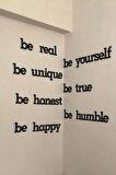 Be Real Be Yourself Ahşap Tablo Duvar Yazısı MDF Tablo Dekoratif Tablo