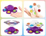 Yüz değiştiren ahtapot Popit stres çarkı Pop It Fidget ( 2 li set )
