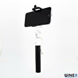 Global SR342 Katlanabilir Type-C Selfie Stick Çubuğu Siyah WNE0151
