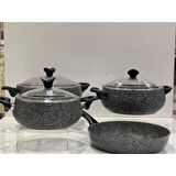 TAÇ 3819 TOMBİK 7 PARÇA SET SİYAH