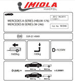 Hakpol A-CLASS (W176) (AMG, Urban-Line, Style-Line hariç) 09/2012 - 06/2015 Arası Çeki Demiri