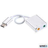 Global Type-C to 3.5mm Aux ve Mikrofon Dönüştürücü Adaptör WNE0055