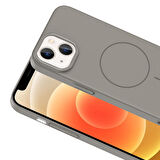 iPhone 13 Kılıf Magsafe Şarj Özellikli Kamera Çıkıntılı Ruby Lüx Silikon Kapak