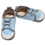 Erkek Bebek Mavi Beyaz N Nakışlı Ayakkabı