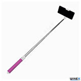 Global SR342 Katlanabilir Type-C Selfie Stick Çubuğu Pembe WNE0319