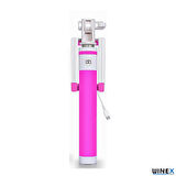 Global SR342 Katlanabilir Type-C Selfie Stick Çubuğu Pembe WNE0319