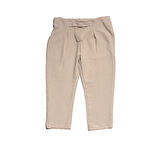 Kız Çocuk Gül Kurusu Bej Bağlamalı Pantolonlu 2 li Takım