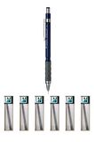 Tombow Sh-300 Grip Mekanik Kurşun Kalem 0.7 Mm Lacivert Tombow Mono Lead 0.7 Mm Uç 6 Adet