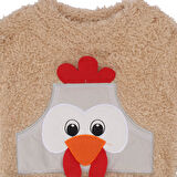 Erkek Bebek Bej Horozlu Welsoft 2'li Peluş Takım