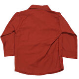 Erkek Çocuk Kiremit Cebi Mendilli Gömlekli 2'li Takım