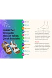 Deri Ortopedik Çift Cırtlı Çocuk Sandalet Kahverengi