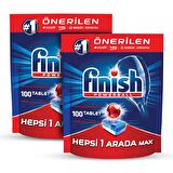 Finish Powerball Max 200 Yıkama Tablet Bulaşık Makinesi Deterjanı 2x100 Adet 