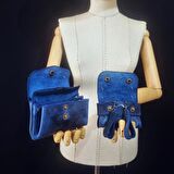 Hakiki Deri El Yapımı Bayan Çanta, Kadın Omuz Çantası, Çapraz Çanta, Tote Bag Çanta Set GG5
