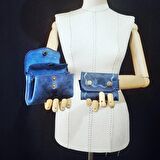 Hakiki Deri El Yapımı Bayan Çanta, Kadın Omuz Çantası, Çapraz Çanta, Tote Bag Çanta Set GG5