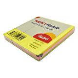 Noki Memo Stick Notes 75x75 mm Küp Neon Yapışkanlı Not Kağıdı 100 Yaprak 4 Adet 12042