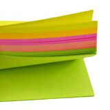 Noki Memo Stick Notes 75x75 mm Küp Neon Yapışkanlı Not Kağıdı 100 Yaprak 4 Adet 12042