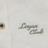 Erkek Çocuk Ekru Yeşil Müslin Gömlekli Armalı 2'li Takım