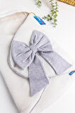 Babymod Pamuklu-Polyester Fiyonklu 75x75 cm Bebek Battaniyesi Krem
