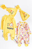 I Love Mama İkili Uzun Kollu Erkek Bebek Tulum Takım