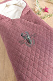 Babymod Pamuklu-Polyester Geyik Desenli 70x140 cm Bebek Battaniyesi Bordo