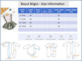 Babymod Çiçekli Kız Bebek 18 - 24 Salopet Takım Yeşil