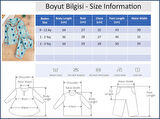 Önden Çıt Çıtlı Tavşan Desenli Yeşil Pamuklu Erkek Bebek/Çocuk Pijama Takımı