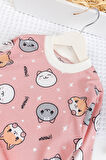 Fiğürlü %100 Pamuk Kız Erkek Bebek Çocuk Pijama Takımı