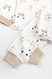 Fiğürlü %100 Pamuk Kız Erkek Bebek Çocuk Pijama Takımı