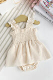  Müslin %100 Pamuk Kız Bebek Askılı Yazlık Elbise 