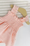 Müslin %100 Pamuk Kız Bebek Askılı Yazlık Elbise 