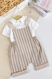 Erkek Bebek %100 PamukYazlık Salopet Tulum Set