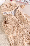 Kapüşonlu Welsoft Peluş Kışlık Kız/Erkek Bebek Tulum