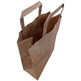Kraft Kağıt Çanta İçten Saplı 22x28x10 cm 50 Adetli
