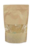 Kraft Pencereli Doypack 200x300x50 mm 10 Adet