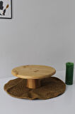 Doğal Bambu Yuvarlak Pasta & Kek Standı 31 x 10 cm Naturel demonte