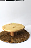 Doğal Bambu Yuvarlak Pasta & Kek Standı 31 x 10 cm Naturel demonte