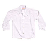 Erkek Çocuk Mavi Ceketli Gömlekli Kahve Pantolonlu Lüx 3'lü Takım