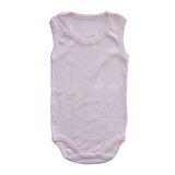 Pembe Jakarlı Askılı Çıtçıtlı Zıbın